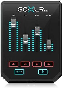 TC Helicon GO XLR Mini Multi Effects Audio Interface Broadcaster Live Streaming