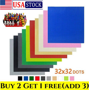Baseplate Base Plates Building Blocks 32 x 32 Dots Compatible for LEGO Boards.