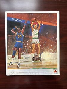 CELTICS 1988 1989 Boston Celtics Basketball LARRY BIRD Citgo Poster 10.5x12.5