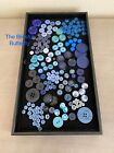 Lot of Vintage Blue Buttons ~ Aqua ~ Turquoise ~ Sewing & Crafts ~ Various Sizes