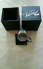 NEW IN BOX  AWESOME LARGE  VESTAL UTILITARIAN  WATCH Black & Silver