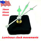 DIY Quartz Wall Clock Movement Luminous Hands Repair Replacement Mechanism Kit