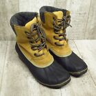 Sorel Womens Tan Hand Crafted Winter Duck Boots Size 10