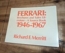 Ferrari Brochures & Sales Literature source book: 1946-1967 R Merritt pub 1976