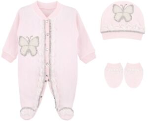 Baby Girl Jewels Crown Layette 3 Piece Gift Set