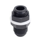 -8 AN AN8 Flare Fuel Cell Bulkhead Fitting With Teflon Washer Black