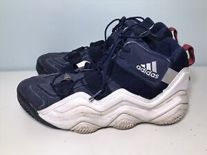 Adidas Top Ten 2000 Navy White Size 12 Blue Red OG High 079100 Kobe Olympic 8