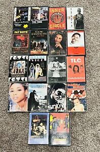 Vintage 80s 90s Rap Hip Hop R&B Cassette Tapes Various Artist 13 full + 5 single