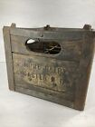 1944 Lancaster, Ohio Home Dairy Wood and Steel 12 Milk Bottle Crate HEAVY