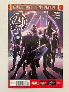 Avengers #35 - Cheung Cover A - 2014 - 1st COVER App of Sam Wilson Cap America