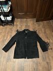 Men's Scully Leather Western Fringe Black Jacket Size 48