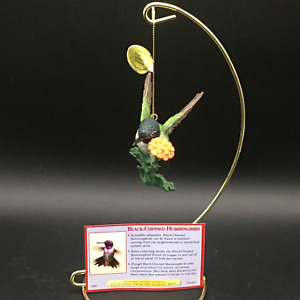 Danbury Mint Black-Chinned Hummingbird Songbird Christmas Hanging Ornament