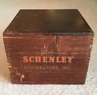 Vintage Schenley Distributors Dovetail Wood File Box