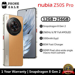 Unlocked Nubia Z50S Pro 12GB+256GB Dual SIM Android Cell Phone Gaming Smartphone