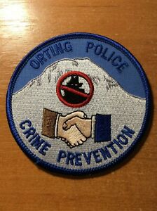 PATCH POLICE ORTING CRIME PREVENTION WASHIANGTON WA