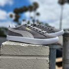 Men's Puma Suede Vintage-Steel Grey/White-Size 9.5-New