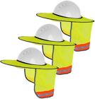 3 Pack Hard Hat Sunshield  Upgrade Full Brim Neck Sunshade Cover with Reflective