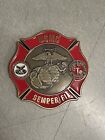 FDNY USMC CHALLENGE COIN FIRE DEPARTMENT UNITED STATES MARINE CORPS