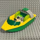 Lego Floating Boat 16 x 8 Bright Green Hull 28533 with Yellow Top 28535