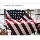 🧿Cannon River American flag wool blanket