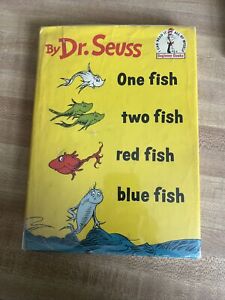 Dr. Suess: One Fish Two Fish Red Fish Blue Fish **1960 1st Edition Dustjacket