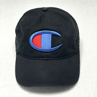 Champion Cap Hat Men's Large Logo Black Strap Back