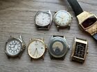 Men’s Vintage Watch Lot Seiko Waltham Gruen Bulova