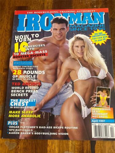 IRONMAN bodybuilding muscle magazine MONICA BRANT & FRANK SEPE 4-97