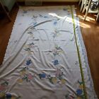 Easter Egg Floral White Scalloped Edge Tablecloth  100