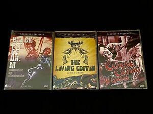 3 CasaNegra Horror DVD Lot! Black Pit of Dr. M, Living Coffin, Crying Woman NEW