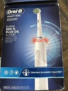 New ListingOral-B Smart 1500 Electric Power Rechargeable Battery Toothbrush White