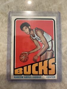 New Listing1972 Kareem Abdul-Jabbar #100 NBA Basketball Card Vintage Rare EX-NM Rare Bucks