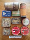 Lot 10 Boxes Sheet Metal Adv Pharmacy 1920-60 Medical Tin Cans Apotheke