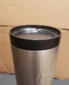 Starbucks 2010 Stainless Steel  Tumbler 16oz Replacement  Black Lid Only