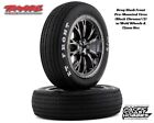 Traxxas Drag Slash Front Pre-Mounted Tires Blk Chrome w/Weld Wheels & 12mm Hex