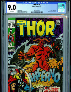 Thor #176 CGC 9.0 1970 Marvel Comics Amricons K37