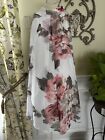 Robbie Bee A Line Floral Sheer Dress Size 4 Small  Garden Tea Party LOVELY!