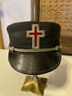 Antique Masonic Knights Templer Kepi Hat W/ Additional Cover  7 1/8 M C Lilley