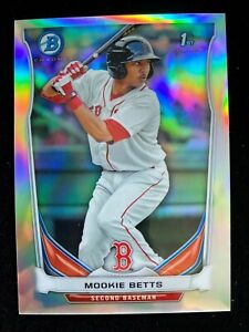 2014 Bowman Chrome MOOKIE BETTS 1st Rookie SILVER REFRACTOR #276/500 Dodgers RC