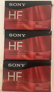 New ListingSony Blank Cassette Tapes Lot Of 3 HF 90 Minute