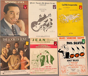 Lot of vintage sheet music 1960s (set 2)