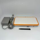 New Nintendo 2DS XL LL White Orange Console Charger Region Japan ver
