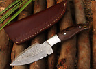 SHARD™ CUSTOM HAND FORGED Damascus Steel Hunting Skinner Hunting Knife W/Sheath