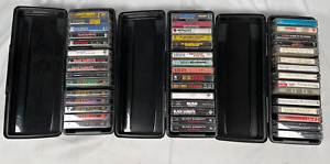 45 Cassette Tape Lot Heavy Metal Rock OZZY Iron Maiden Nirvana Metallica Led Zep