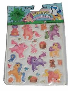 Vintage My Little Pony Puffy Stickers The Parade Scrapbook 80s MLP 1st Gen New