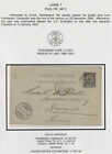 New ListingIndochina 1899 10c Postal Card LIGNE T PAQ.FR.No3 Pnompenh to Zurich