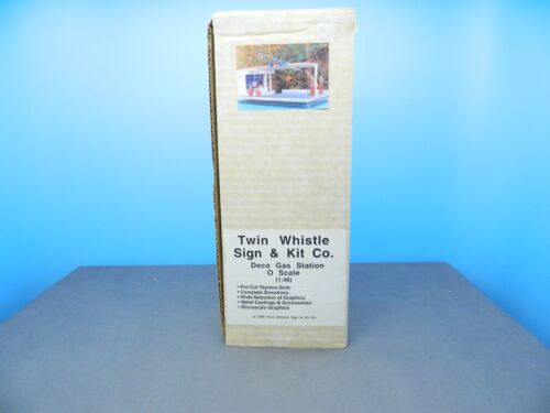 O Scale Kit Twin Whistle 1950s ART DECO GAS STATION TEXACO New in Open Box