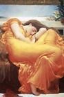 Flaming June poster! Sleeping Beauty Leighton nymph Death Never hung New!