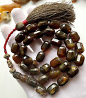 Antique Natural Baltic Amber Islamic Prayer Rosary 73g. Faceted 33 Beads Tesbih