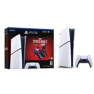 PlayStation 5 Digital Slim Edition Marvels Spider Man 2 Bundle - Includes PS5 Co